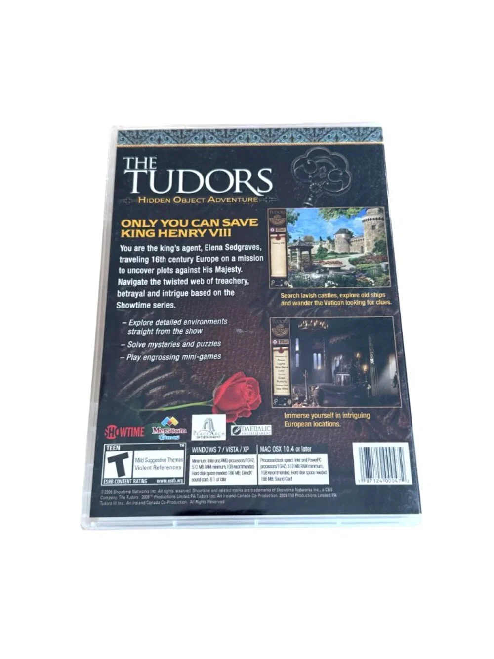 The Tudors Hidden Object Adventure Game NEW PC Mac Showtime Series Inspired